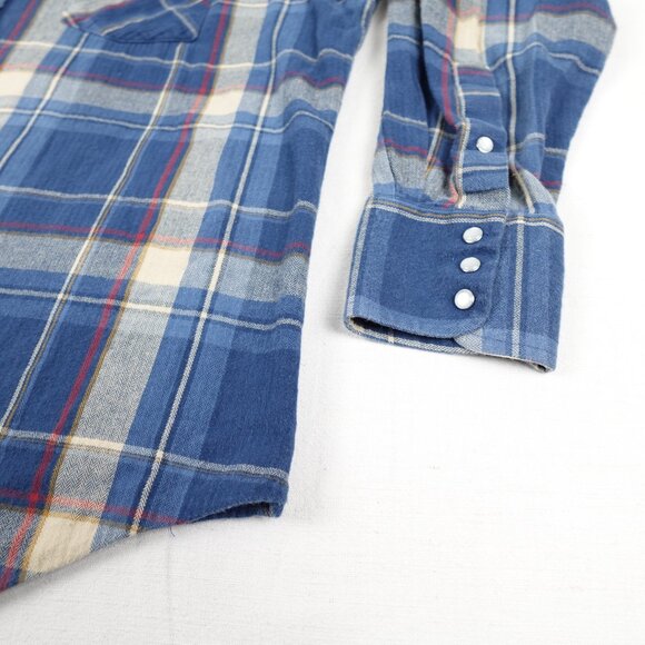 MWG Apparel Pearl Snap Western Plaid Shirt Men's XL Collared Casual Workwear - Picture 4 of 10